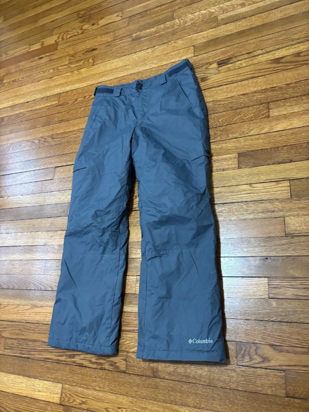 Columbia Mens Snow Pants Size Medium Gray Insulated Nylon Ski Snowboard Outdoors - Picture 2 of 5